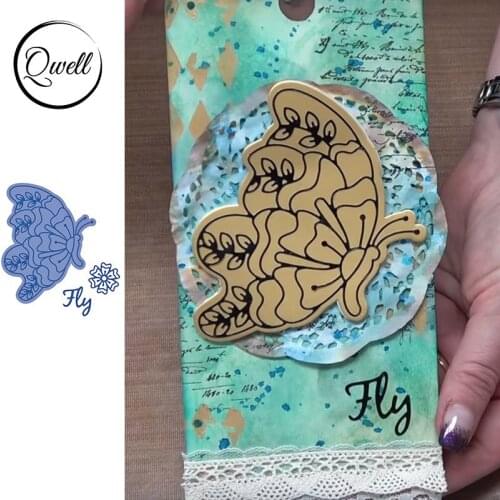 QWELL Butterfly Metal Cutting Dies for Scrapbooking and Card Making Paper Embossing Craft New 2020 die cuts