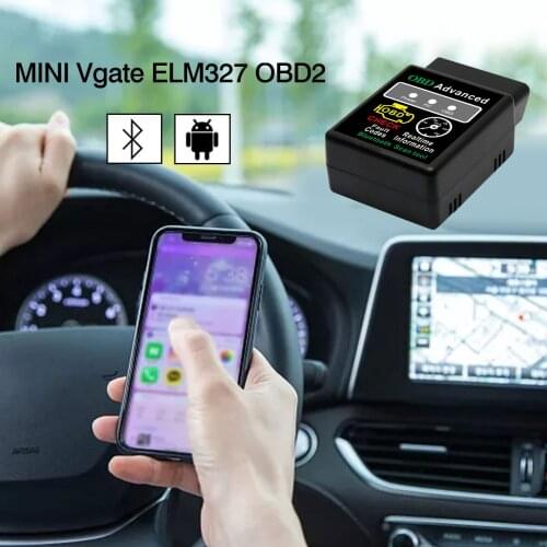 With LED Indicator MINI Vgate ELM327 OBD2 V1.5 Bluetooth Mini Car Tester Automatic Scanner Car Diagnostic Scan Tool