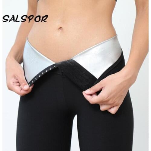SALSPOR Breasted Shapewear Leggings Sport Women Fitness Sexy High Waist Legging Running Gym Femme Tights Pants Black Active