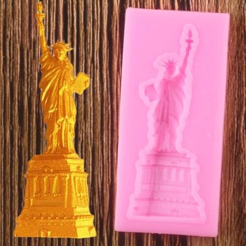 Statue Of Liberty Silicone Molds DIY Party Fondant Cake Decorating Tools Cake Baking Mold Chocolate Candy Polymer Clay Moulds