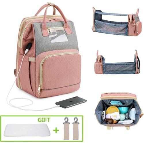 Diaper Bag Moms and Dads Backpack Multifunctional Baby Bed Bags Maternity Nursing Handbag Stroller Bag Women backpack large Bag