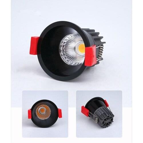 Super Bright Recessed LED Dimmable Downlight COB 5W 7W 10W 12W 3000K LED Ceiling Spot Light LED Ceiling Lamp AC 110V 220V