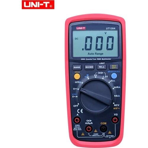 UNI-T Digital Multimeter UT139A UT139B UT139C True RMS Meter Handheld Tester 6000 Count Voltmeter Temperature Tester Meters