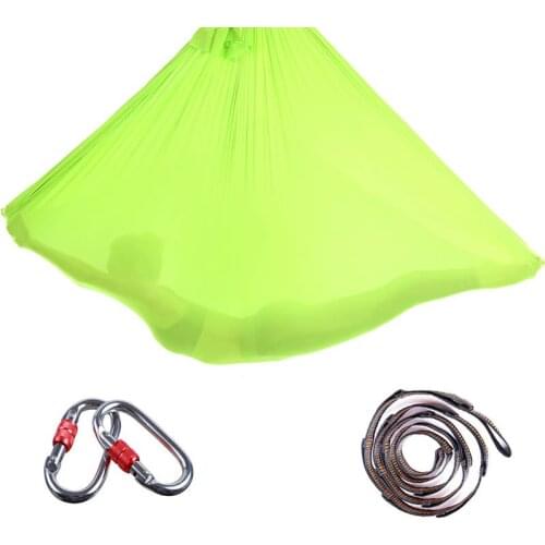 High Strength 4m/5m/6m/7m Nylon Anti-gravity Aerial Yoga Hammock Air Inversion Trapeze w/ Daisy Chain Carabiners 16 Colors