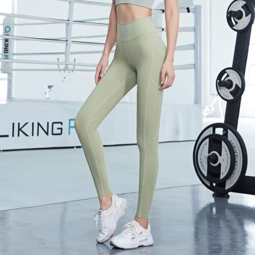 Willarde Seamless Legging Yoga Pants Sport Compression Tights with Pocket Solid High Waist Fitness Workout Leggins Squat Proof