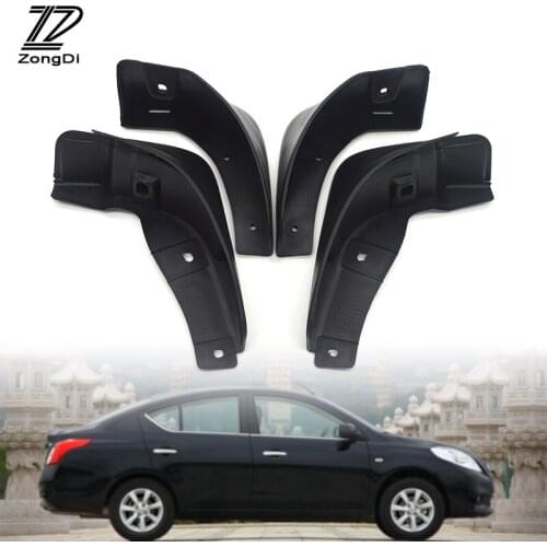 ZD Car Front Rear Mudguards For Nissan Versa Sedan 2012 2013 2014-2017 Latio Almera (AU) accessories Mudflap car-styling Fenders