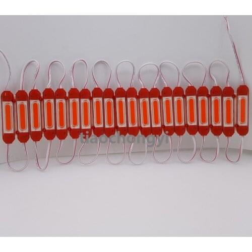 DC12V 2W Red LED COB injection lens Module 160 degree Waterproof 20PCS/lot