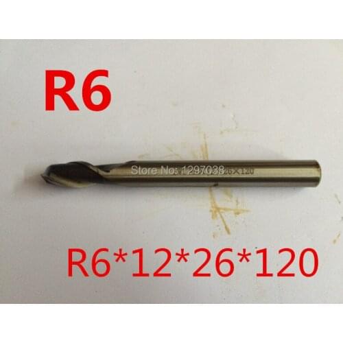 2pcs cutting dia R6 high speed steel ball end milling cutter Ball end mills Cutting tools