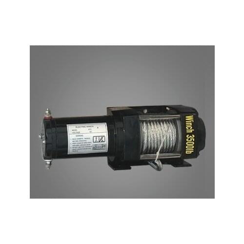 3500lbs12V-24V Portable Copper Core Motor Winch Power Recovery Winch Cable Puller Winch Kit ATV Winch Trailer Truck Truck