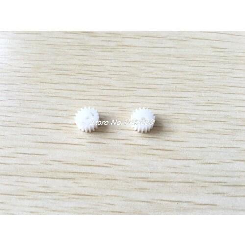 50 Pcs 10mmx2mm 18 Teeth Thick Plastic RC Model Motor Spindle Spur Gear