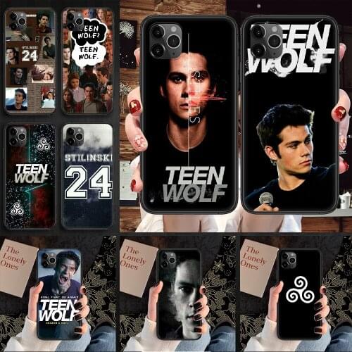 Teen Wolf Phone Case Cover Hull For iphone 5 5s se 2 6 6s 7 8 12 mini plus X XS XR 11 PRO MAX black fashion shell painting back