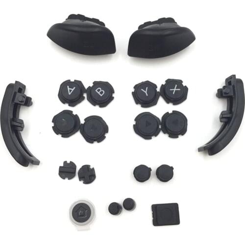 Black Replacement For Switch Joy-con L R ZL ZR Button ABXY D-Pad Button SL SR Buttons For Nintendo Switch Joycon Left Right C