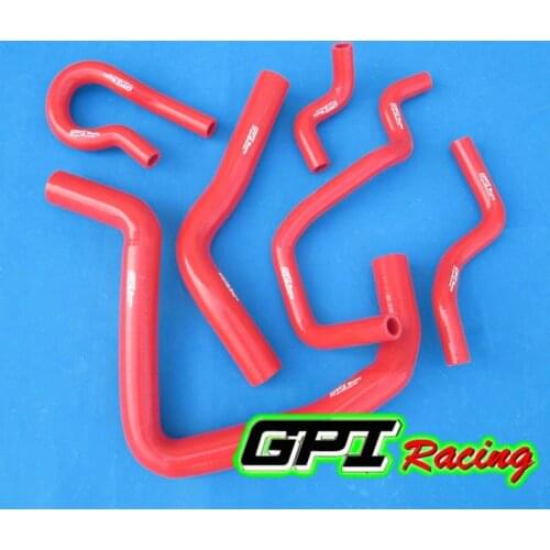 For HONDA CIVIC Type R DC2 EK4/9 B16A/B kit 6 pcs red performance Silicone Hose kit PIPE,auto parts