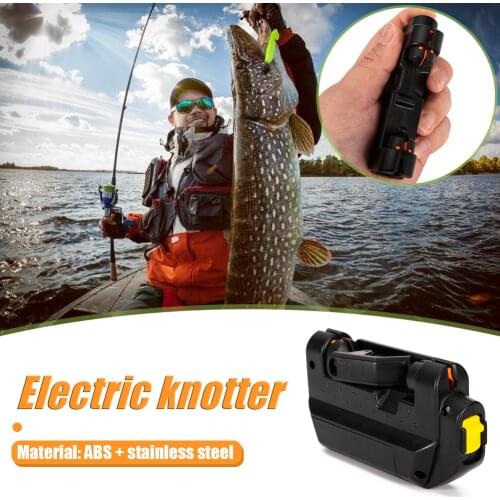 Electric Fishing Hook Tier Battery Powered Automatic Fishing Hook Line Tying Tool Fishing Lure Quick Knot Machine