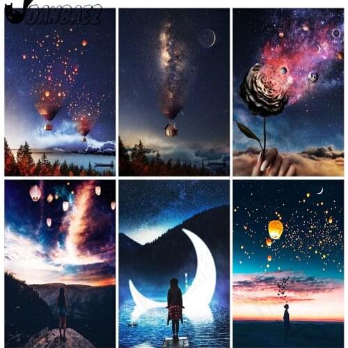 Starry Sky Diamond Painting Landscape Mosaic Kit Dream 5D Diy Cross Stitch Embroidery Handmade Wall Decoration Gift Design
