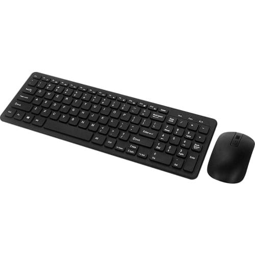 2.4Ghz Wireless Keyboard Mouse Set Share One Receiver for Raspberry Pi 4 Model B/3B+/3B Jetson Nano Computer PC Windows