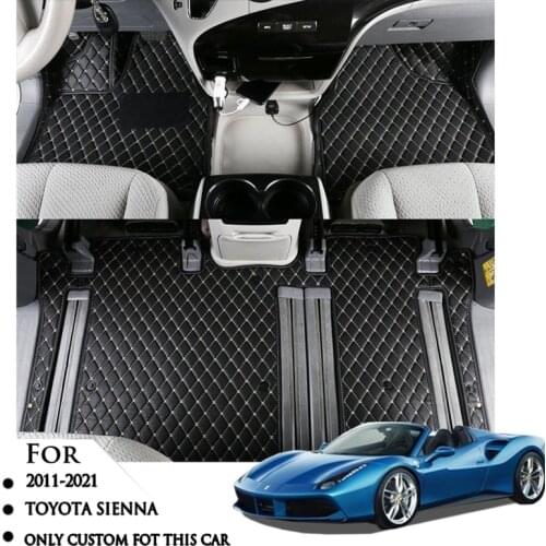 Floor Mat For TOYOTA SIENNA 2011 2012 2013 2014 2015 2016 2017 2018 2019 2020 2021 High Quality Automotive Interior Accessories