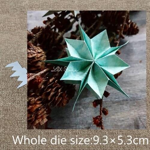 New Design Craft Metal Cutting Die die cuts Folding star flower decoration scrapbook Album Paper Card Craft Embossing die cuts