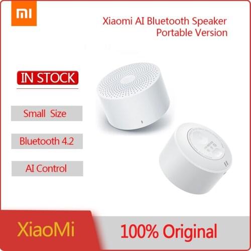 Original Xiaomi AI Wireless Bluetooth Speaker Portable Version Mini Bluetooth 4.2 Speaker Stereo Bass with Mic HD Quality Call