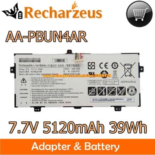 Sunshine 7.7V 39Wh For Samsung AA-PBUN4AR AAPBUN4AR Laptop Battery for SAMSUNG 900X5L 900X5LK01 900X5LK02 940X3LK02