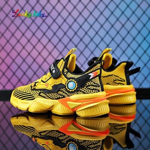 2021 Autumn Kids Sport Shoes For Boys Running Sneakers Casual Sneaker Breathable Childrens Fashion Shoes Platform Light Shoes