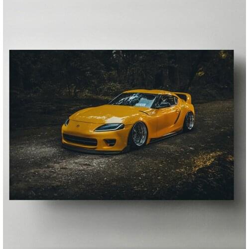 Supercar Toyotas Supra Classic Old Cars Sportscar Posters Modern Wall Art Prints Canvas Paintings For Living Room Decor