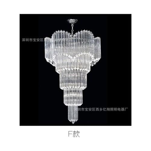 Professional custom hotel craft glass handmade glass light luxury series romantic chandelier