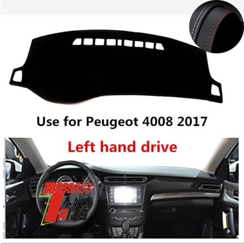 TAIJS Factory Protective Simple Leather Car Dashboard Cover For Peugeot 4008 2017 Left hand drive