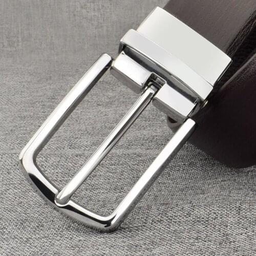 Can rotate Mens belt leather belt men male genuine leather strap luxury pin buckle casual mens belt Cummerbunds ceinture homme