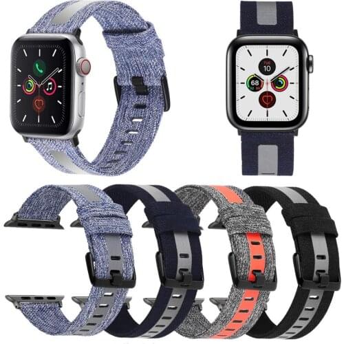Band For Apple Watch Series 3/2/1 38MM 42MM Nylon Soft Breathable Replacement Strap Sport Loop for iwatch series 4 5 40MM 44MM