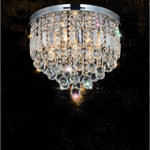 Modern crystal novelty lustre Ceiling Lights Plafonnier E14 LED royal ceiling Lamp For Living Room bedroom restaurant hallway
