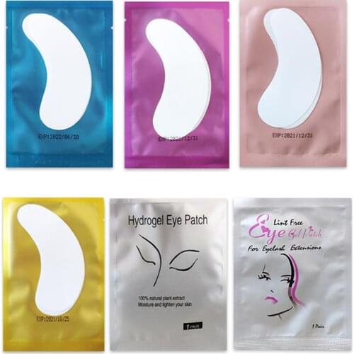 Super Comfortable 20/50/100/200/500 Pairs Eyelashes Pad Gel Patch Grafting Under Eye Patches Makeup Tools Lint Free Stickers