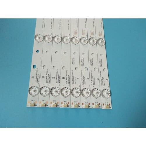 Led backlight strip 5 led for ph ilips 50 "tv D50-F2000 JS-D-JP5020-A51EC B51EC 1set=8pcs ( 5+5)led