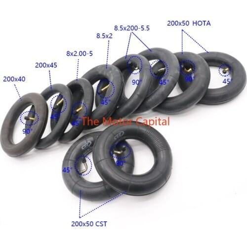 9x2.50 6x1 1/4 8.5x2 10X2.50 /2.125 Tube Innertube for Mini Electric Scooter Baby Stroller Pram Scooter 6/8/9/10 Inch