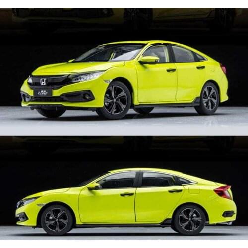 1/18 Scale Alloy Diecast Car Metal 2019 CIVIC Simulation Sports Car Model Adult Child Collection Gifts Indoor Decoration Display
