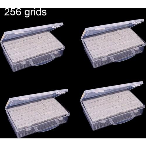 256 64 28 cells Dismountable storage diamond painting Accessories Diamond Embroidery Cases Stone Boxes Organizer Beads Container