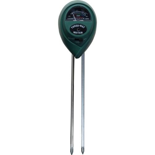 3 in 1 Soil Analysis Acidity Alkali Ph Meter Soil Tester PH Moisture Meter Temperature Sunlight Intensity Measurement