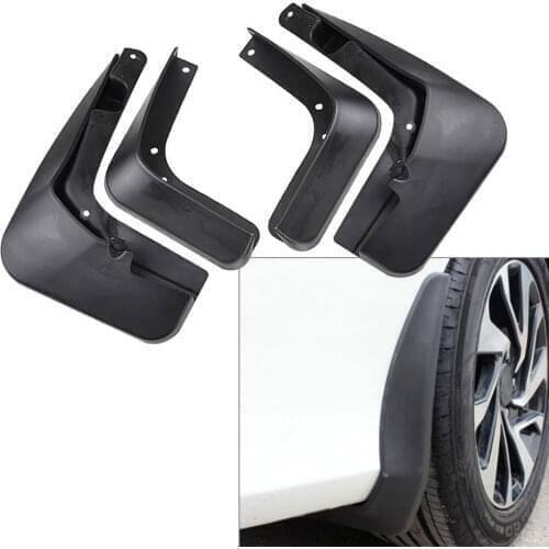 4Pcs Black Car Front Rear Splash Guards Mudguards Set Molded Mud Flaps For Ford Fusion 2013-2019 Mondeo 2015 2016 2017 2018 2019