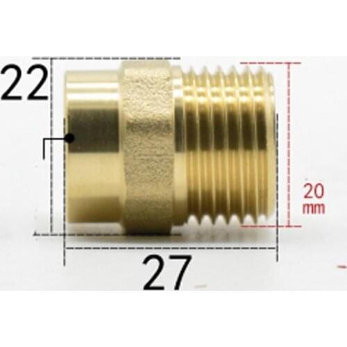 DN15 G 1/2" BSPP Male x 15mm Weld Socket Brass Pipe Fitting Coupler Adapter Water Gas Oil