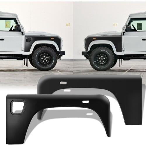 Hot sale off road vehicle auto parts fit for Land Rover Defender Aluminum Alloy Front Fender Guard