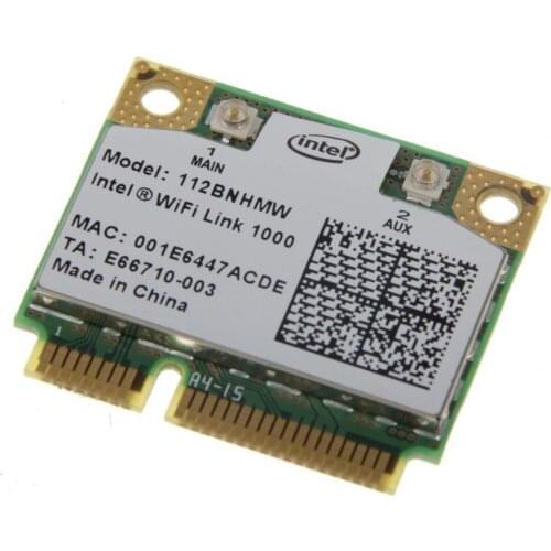 Card for Intel Wifi Link 1000 Wireless Half Mini Card- 112BNHMW dell asus acer