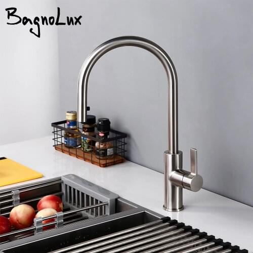 Brass Pull Out Kitchen Faucet Brushed nickel and Polishing Chrome kitchen Hot and cold water Sink taps Kitchen Faucet