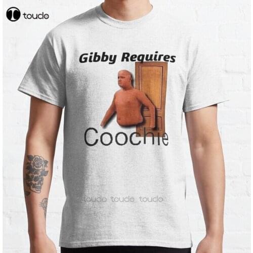 New Gibby Requires Coochie Classic T-Shirt Cotton Men Tee Shirt
