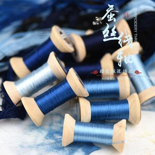 New Item Chinese 100% Silk Embroidery Thread Yarn embroidery floss for Sewing Article Wooden packing