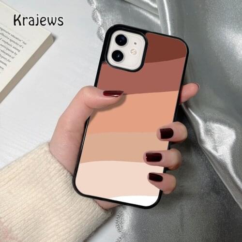 Krajews nude coque Phone Case for iPhone 12 mini 5 6S 7 8 PLUS X XS XR 11 PRO MAX SE 2020 Back Cover Funda Shell