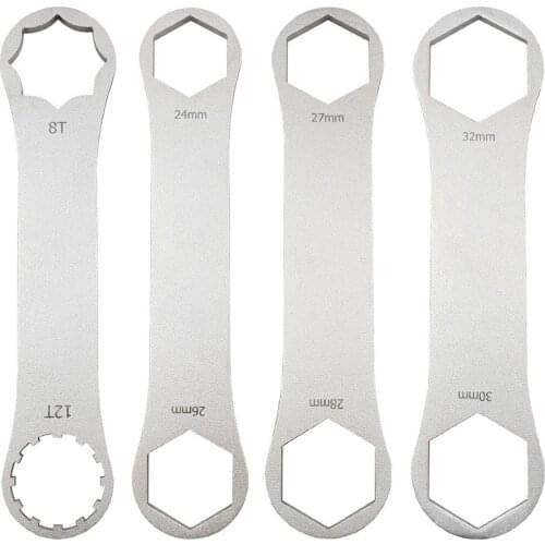 Bike Suspension Fork Wrench Tool For Cap Removal And Installation Cap Spanner Remover Tool Multi-size Household Remover Hand Too