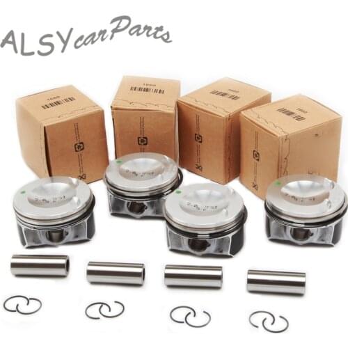 YIMIAOMO OEM 06H 107 065 AM ATG Piston & Big Wave Modified Piston Ring Kit For Audi A4 Q5 VW Passat Golf Jetta 2.0TFSI Pin 21mm