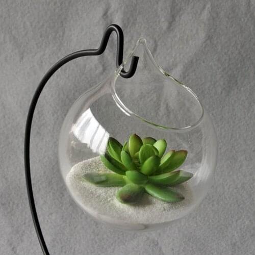Transparent Cear Glass Wall Hanging Vases Plants Fish Tank for Living Room Homes Garden Decoration Plants Container 1pc