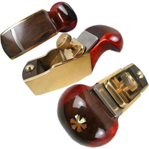 Thumb brass+maple+blackwood convex bottom planes 3 1/8" violin making woodworking tool luthiertools craft plane