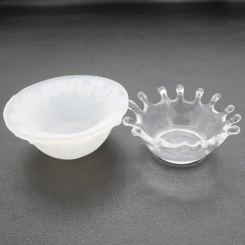 Diy crystal epoxy Crown muold decoration mirror pendant handmade silicone mold baking kitchen tool
